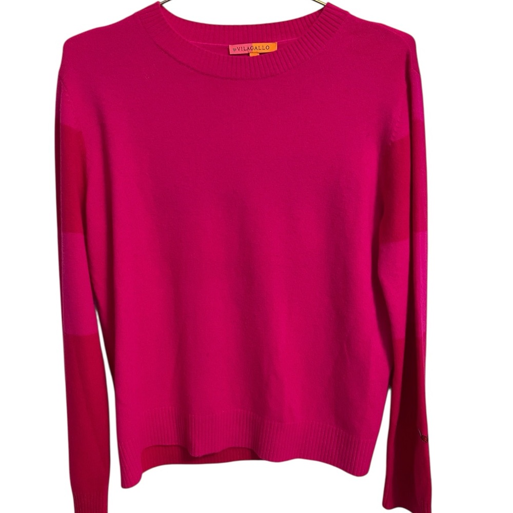 Vilagallo "Lost" Pullover Graphic Wool Crewneck S… - image 3